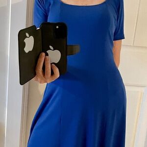 Blue fully lined dress